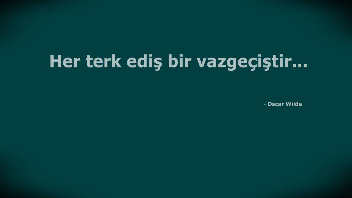 Oscar Wilde Sözleri