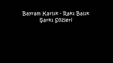 Photo of Bayram Karlık – Rakı Balık Şarkı Sözleri