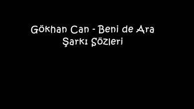 Photo of Gökhan Can – Beni de Ara Şarkı Sözleri