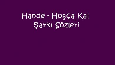 Photo of Hande – Hoşça Kal Şarkı Sözleri
