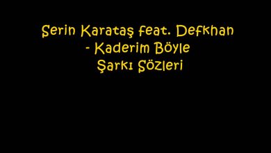 Photo of Serin Karataş feat. Defkhan – Kaderim Böyle Şarkı Sözleri
