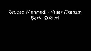 Photo of Seccad Mehmedi – Yıllar Utansın Şarkı Sözleri