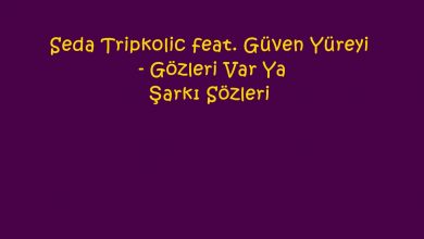 Photo of Seda Tripkolic feat. Güven Yüreyi – Gözleri Var Ya Şarkı Sözleri