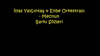 Photo of İlyas Yalçıntaş & Enbe Orkestrası – Mecnun Şarkı Sözleri